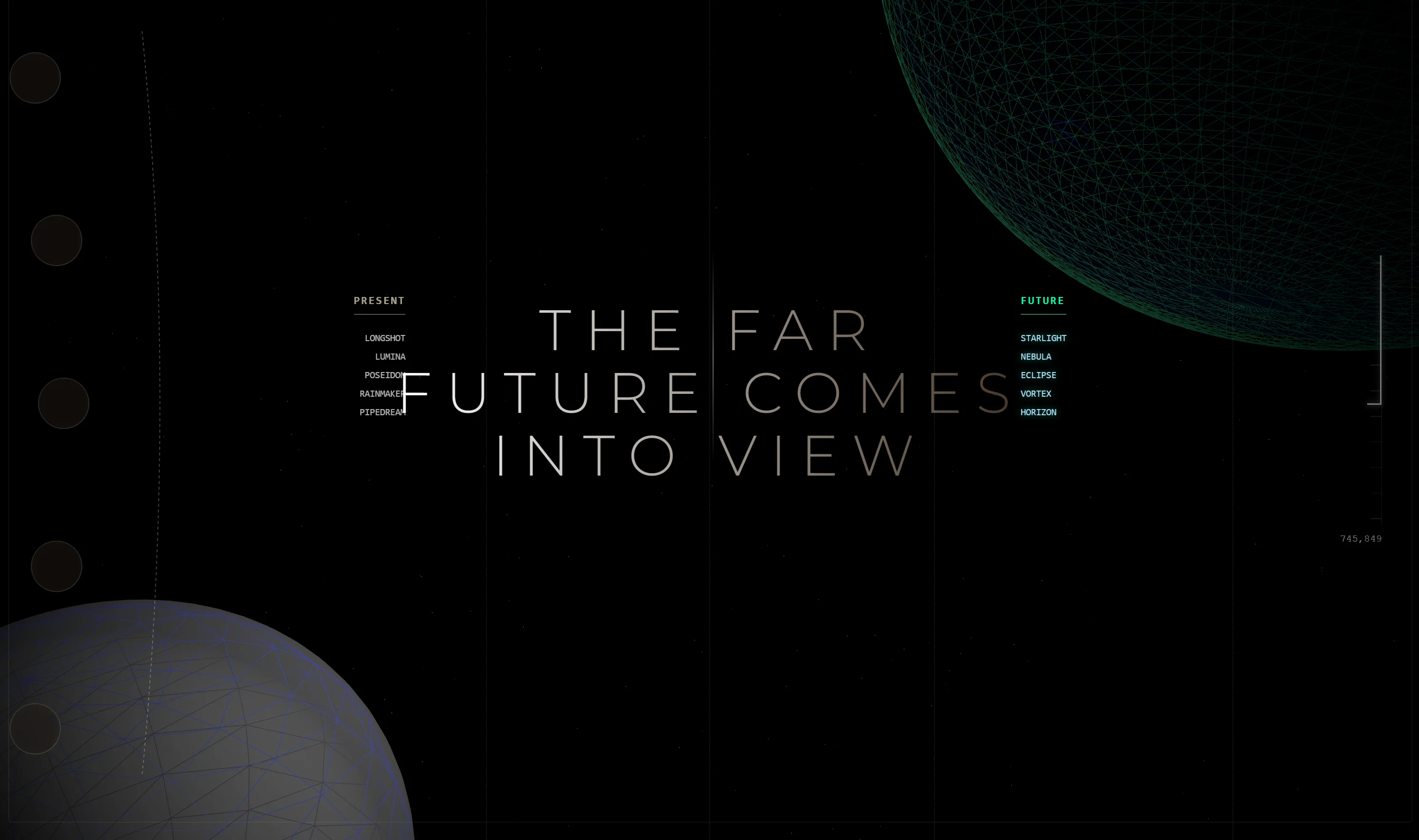 The original concept with both planets side by side